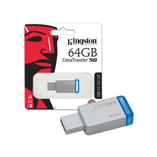 CLÉ USB KINGSTON DATATRAVELER 50 USB-STICK 64GB