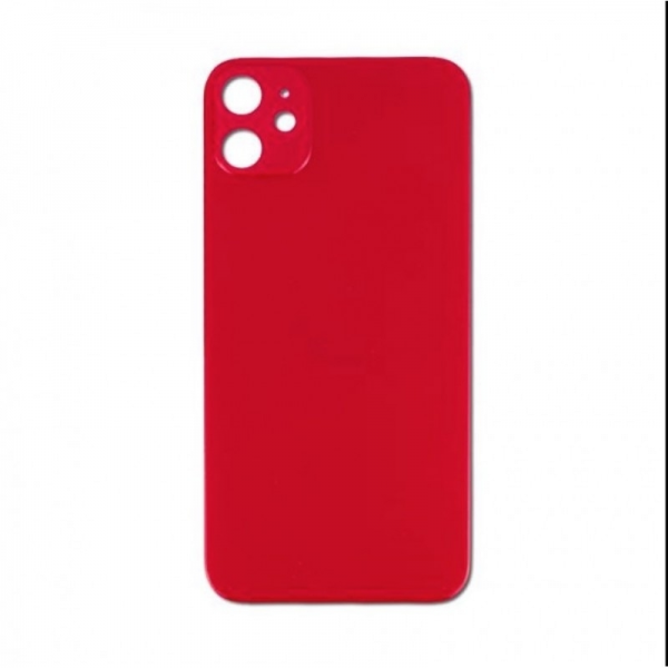 Vitre Arrière Pour IPhone 11 - Blanc, Avec Grand Trou Pour Logo - Neuf En Emballage D'origine