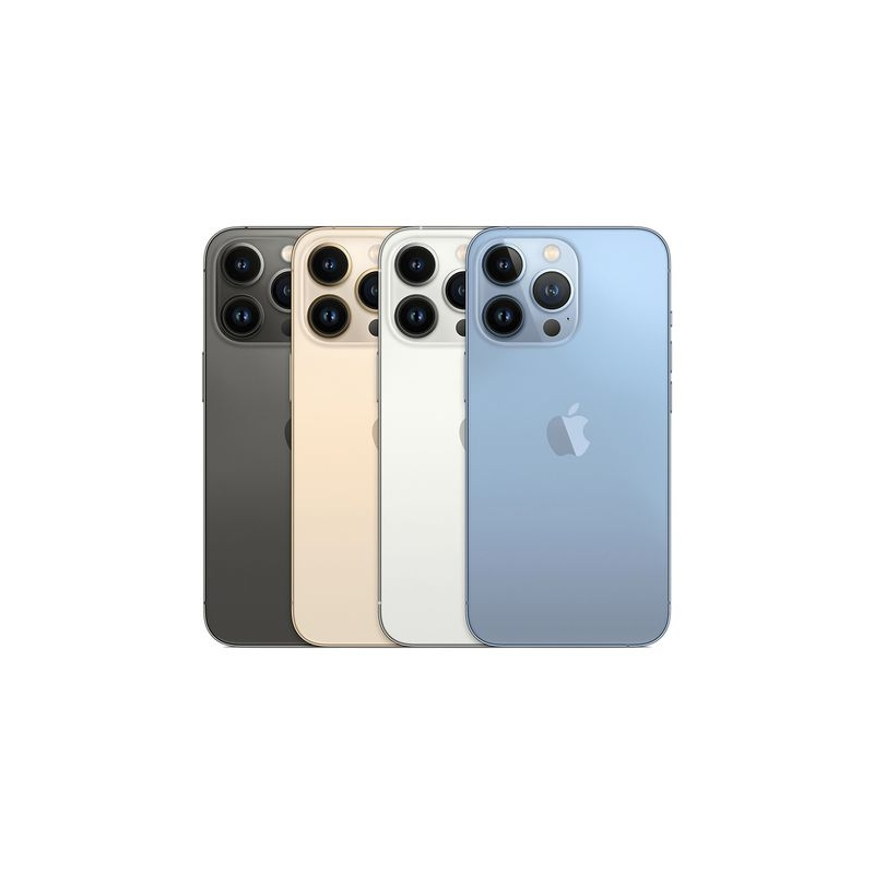 Vitre arrière iPhone 13 Pro Blanc (Grand trou) Sans Logo