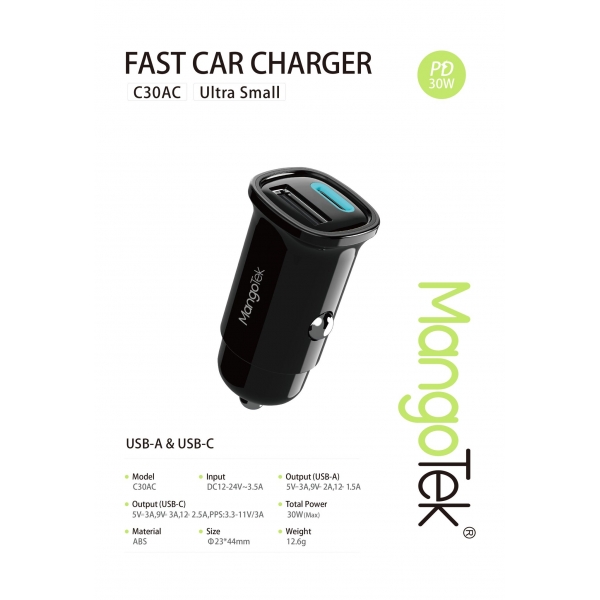 CHARGEUR RAPIDE PD + USB...