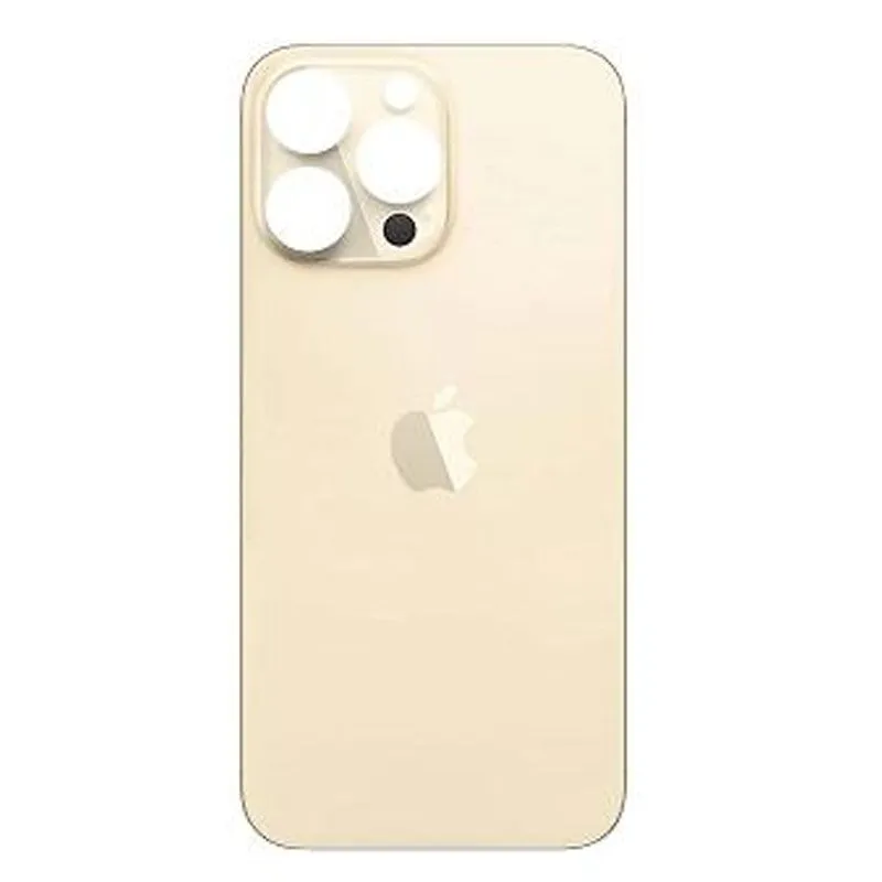 Vitre Arrière iPhone 14 Pro Max Gold Grand Trou | Qualité Premium Réparation