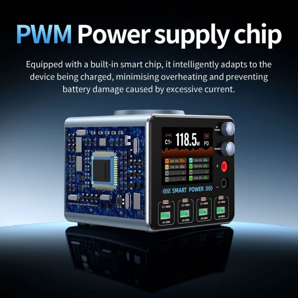 Station de Charge GaN 100W...