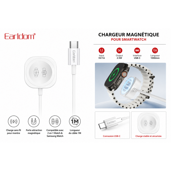 Chargeur Magnétique Sans...