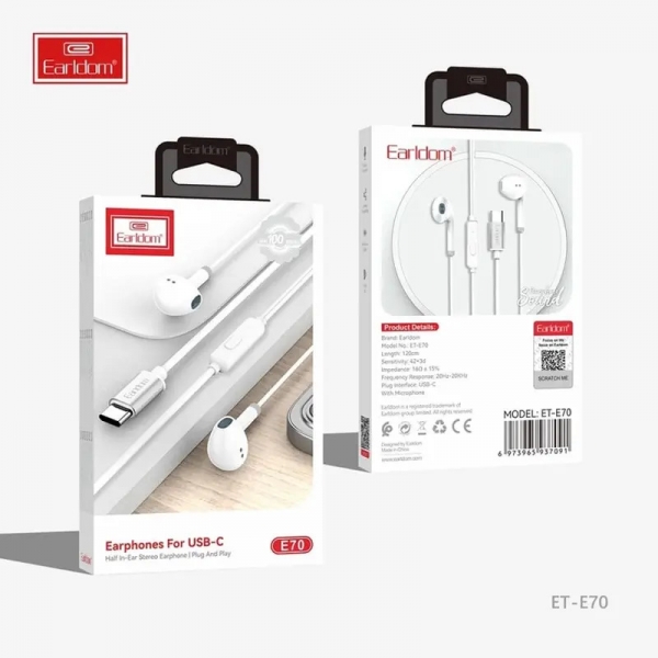 ECOUTEURS FILAIRE USB-C...