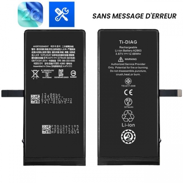 BATTERIE IPHONE 14 SANS...
